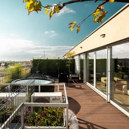 Penthouse Centrum S Dokonalym Vyhladom A Velkou Terasou