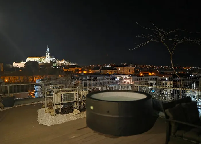 Penthouse Centrum S Dokonalym Vyhladom A Velkou Terasou *